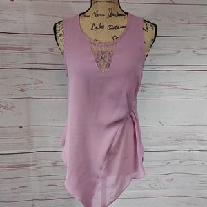Pure Sugar purple asymmetrical cut blouse Size medium